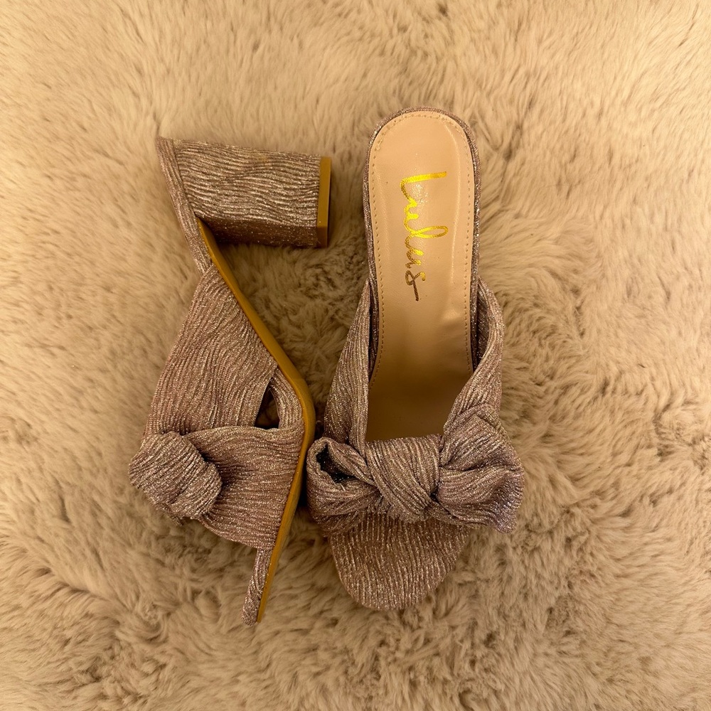BNIB Lulu’s Dorothea Knotted High Heel Sandals